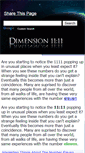 Mobile Screenshot of dimension1111.com