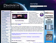 Tablet Screenshot of dimension1111.com